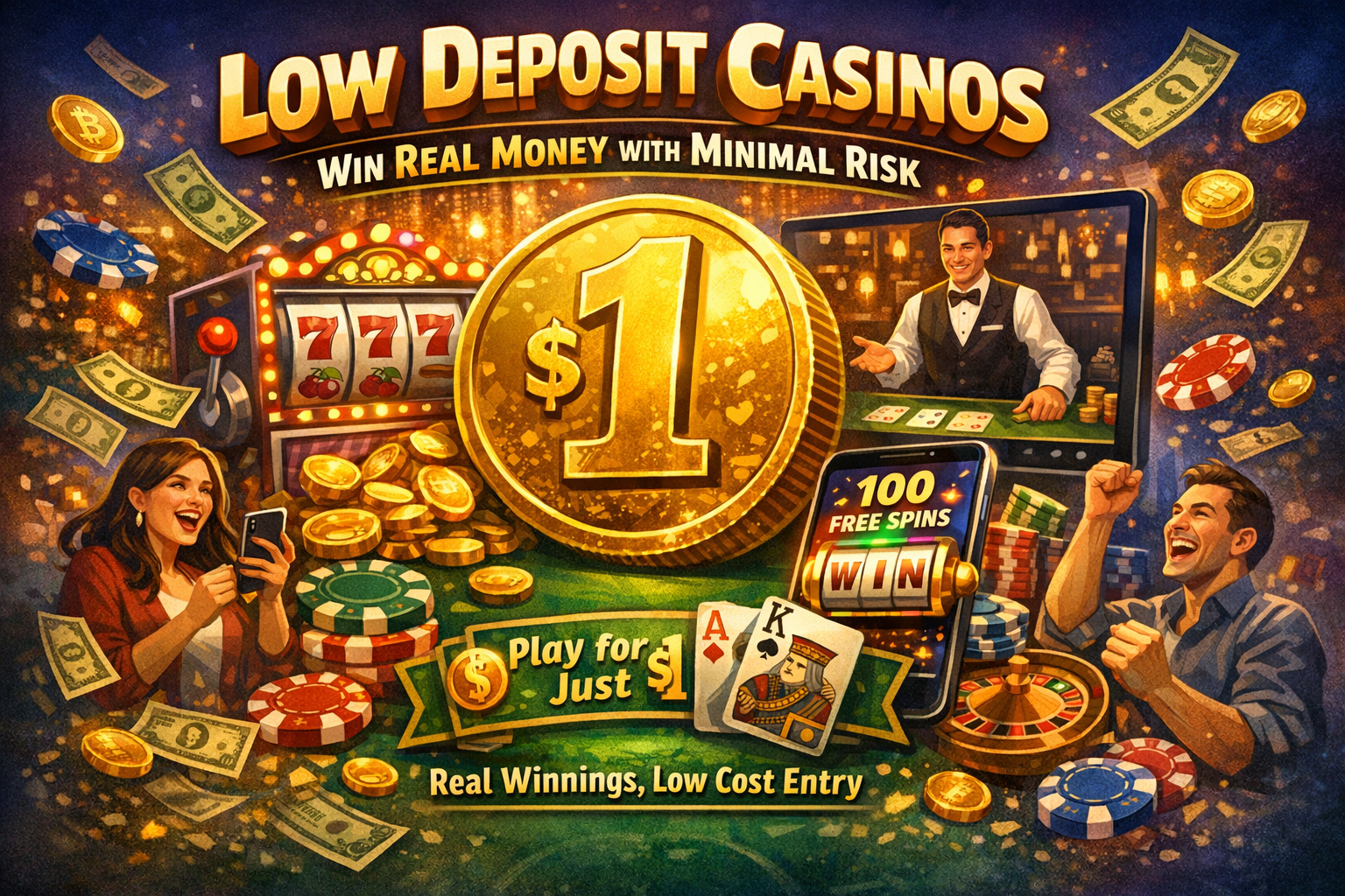 Low Deposit Casinos Let Players Win Real Money With Minimal Financial Risk