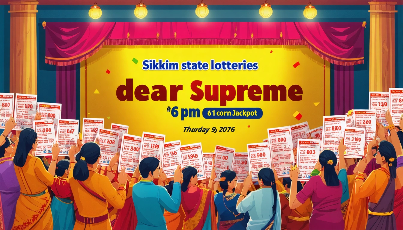 Sikkim State Lotteries Conducts Dear Supreme Thursday Draw with ₹1 Crore Jackpot